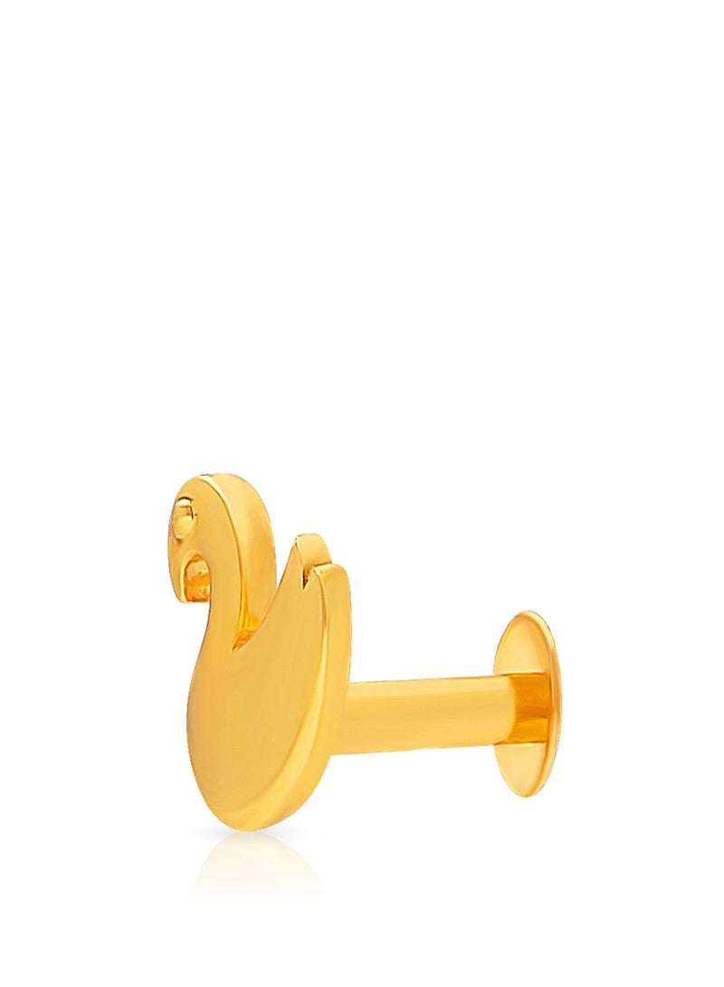 Malabar Gold and Diamonds 22 Karat 916 Purity Screw Nosepin for Women NPDZL40631Y - Image 1