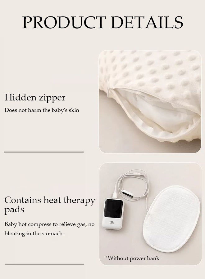 DUNISO وسادة تهدئة الأطفال، وسادة مريحة، وسادة للاسترخاء، الاستلقاء لتهدئة الطفل لمنع الخوف، وسادة مريحة للتعانق والنوم، تحكم عن بعد قابل للتعديل بثلاث سرعات - تحاكي كف الأم، ألعاب صفعة للأطفال، مساعدة على النوم - Image 3