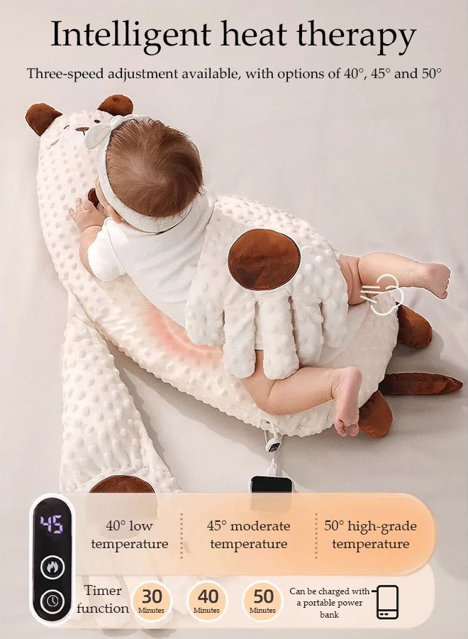 DUNISO وسادة تهدئة الأطفال، وسادة مريحة، وسادة للاسترخاء، الاستلقاء لتهدئة الطفل لمنع الخوف، وسادة مريحة للتعانق والنوم، تحكم عن بعد قابل للتعديل بثلاث سرعات - تحاكي كف الأم، ألعاب صفعة للأطفال، مساعدة على النوم - Image 4