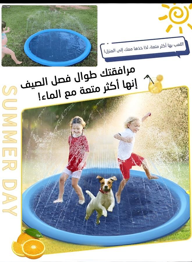 Joudiplay Kids Dolphin Sprinkler Splash Pad, 1M Diameter - Image 3