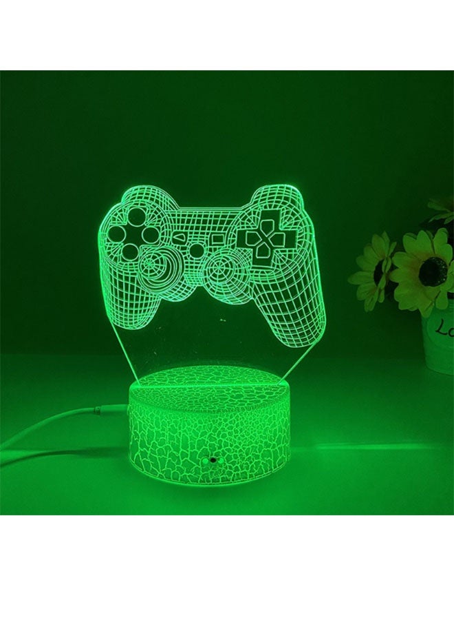 ✨ لمبة ألعاب ثلاثية الأبعاد 🎮 إضاءة مزاجية ملونة 💡 ١٦ لون مع ريموت | تعمل USB/بطاريات | آمنة للعيون | مثالية لغرفة النوم وغرف الألعاب وهدايا الجيمرز - Image 4