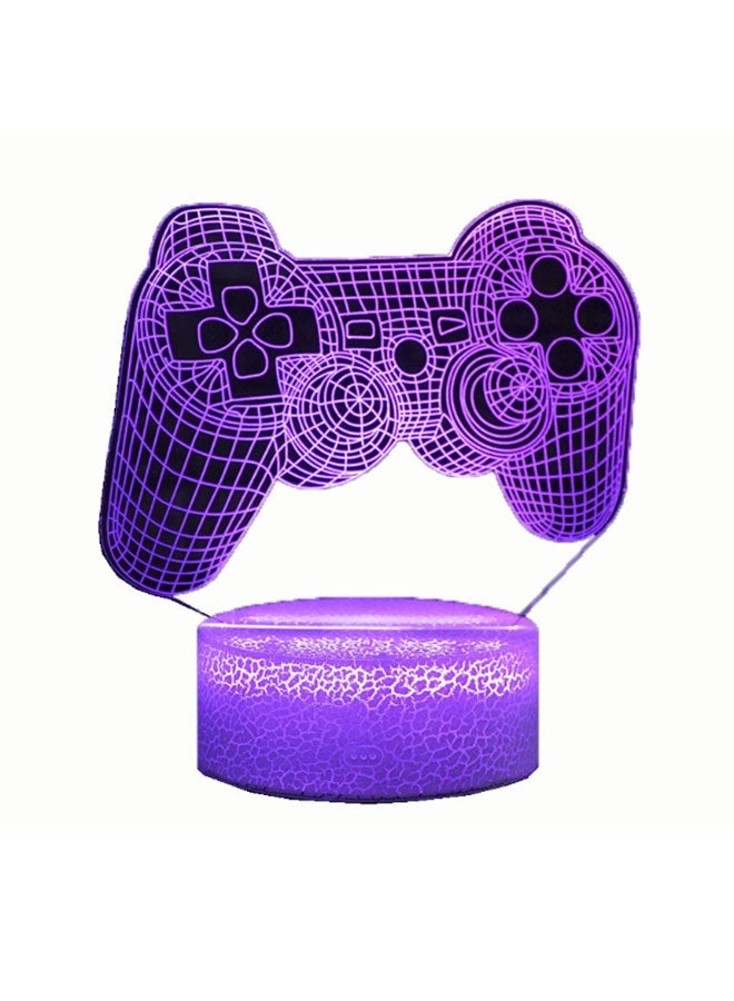 ✨ لمبة ألعاب ثلاثية الأبعاد 🎮 إضاءة مزاجية ملونة 💡 ١٦ لون مع ريموت | تعمل USB/بطاريات | آمنة للعيون | مثالية لغرفة النوم وغرف الألعاب وهدايا الجيمرز - Image 2