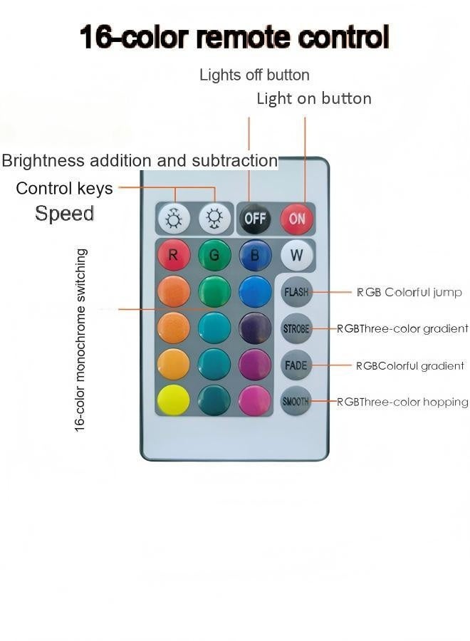 ✨ لمبة ألعاب ثلاثية الأبعاد 🎮 إضاءة مزاجية ملونة 💡 ١٦ لون مع ريموت | تعمل USB/بطاريات | آمنة للعيون | مثالية لغرفة النوم وغرف الألعاب وهدايا الجيمرز - Image 5