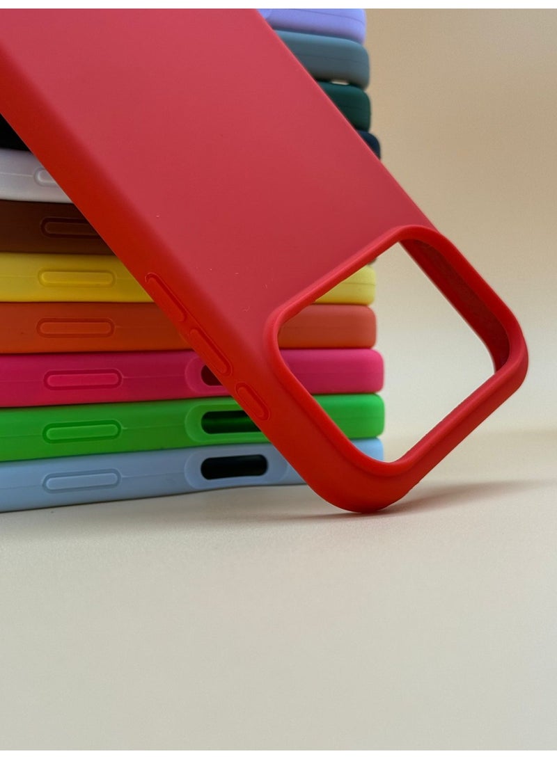Cat - Cot Apple iPhone 17 Pro Silicone Case – Red - Image 3