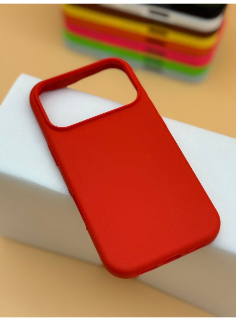 Cat - Cot Apple iPhone 17 Pro Silicone Case – Red - Image 2