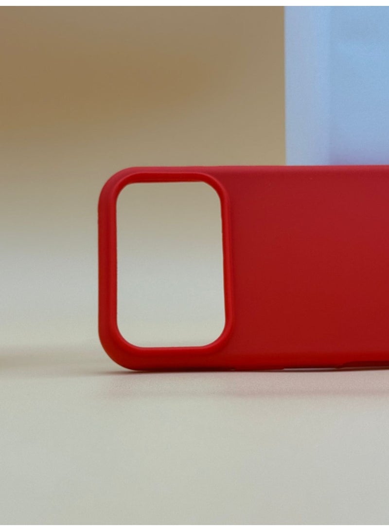 Cat - Cot Apple iPhone 17 Pro Silicone Case – Red - Image 4