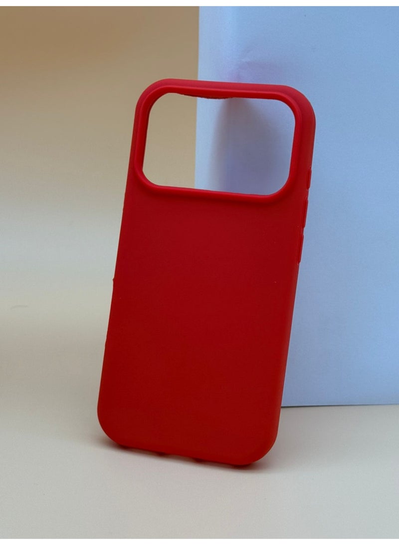 Cat - Cot Apple iPhone 17 Pro Silicone Case – Red - Image 5