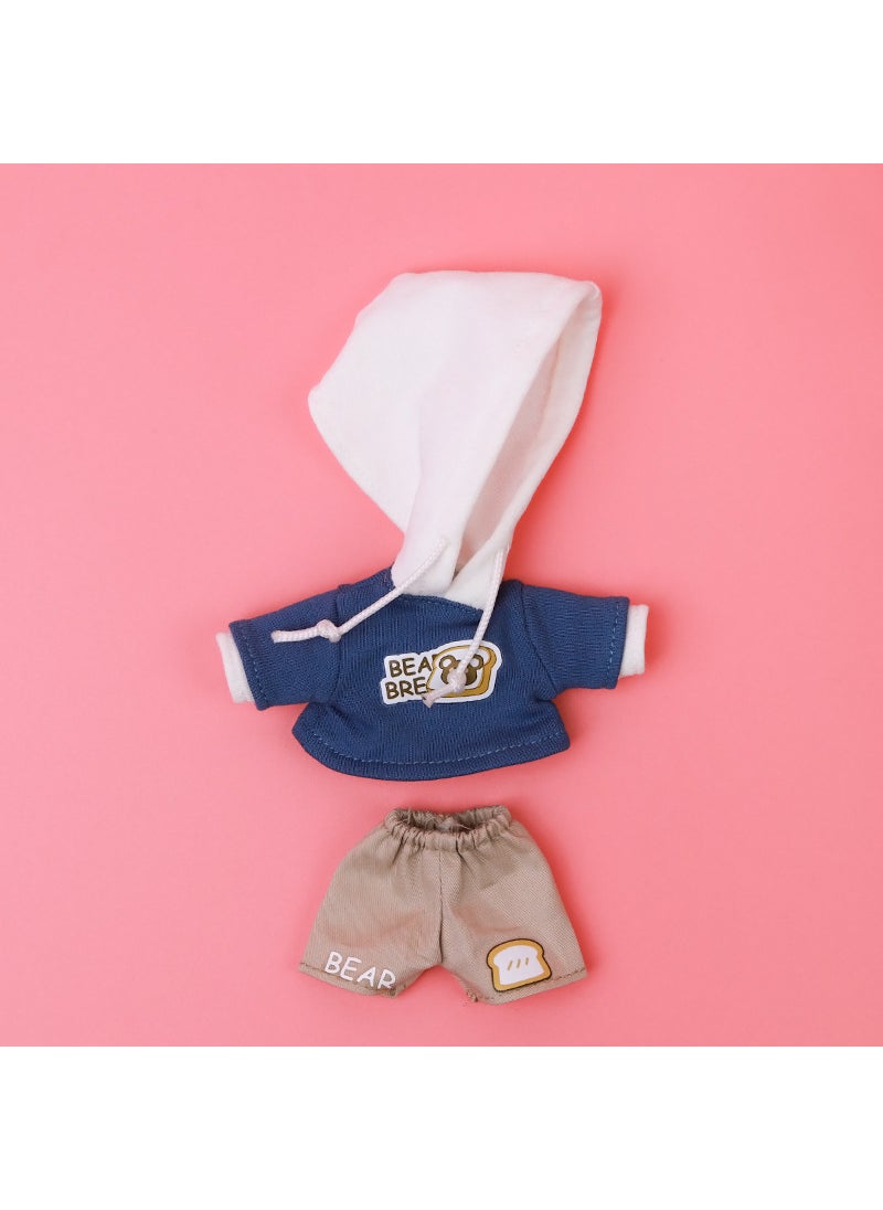 Generic - OB11 Doll Clothing Set Sweater Outfit Blue brown Hoodie suit - Image 1