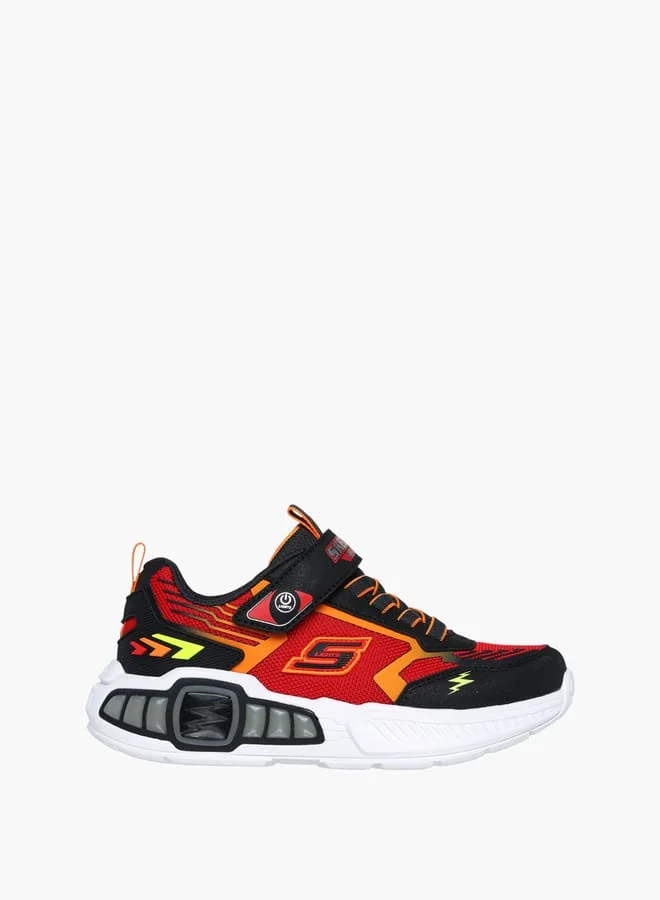 SKECHERS Boys' Light-Up Sports Shoes With Hook And Loop Closure - Light Storm 3