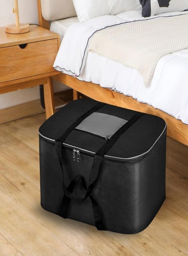 ACORMEK Nylon 69.5 L Moisture Proof Multi-Purpose Underbed Storage Bag/Clothing Storage Organiser/Toy Storage/Stationery Paper Storage Bag with Zipper and Strong Handle Cloth Organiser (Pack of 1) - Image 4