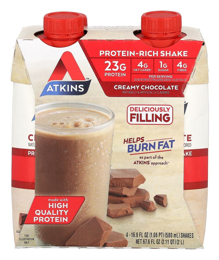 Protein-Rich Shake Creamy Chocolate 4 Shakes 16.9 fl oz (500 ml) Each