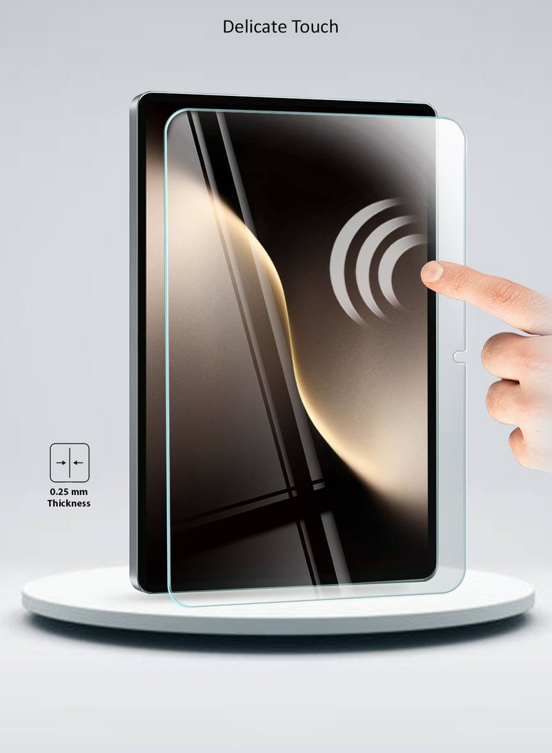 دبليو تيك هواوي هونر ماجيك باد 3 2025 (13.3 بوصة) / واقي شاشة زجاجي مقسّى كامل لجهاز اللوحي من سلسلة Honor MagicPad 3 Pro WTech Premium بحواف منحنية (TSGPCN) - شفاف - Image 5
