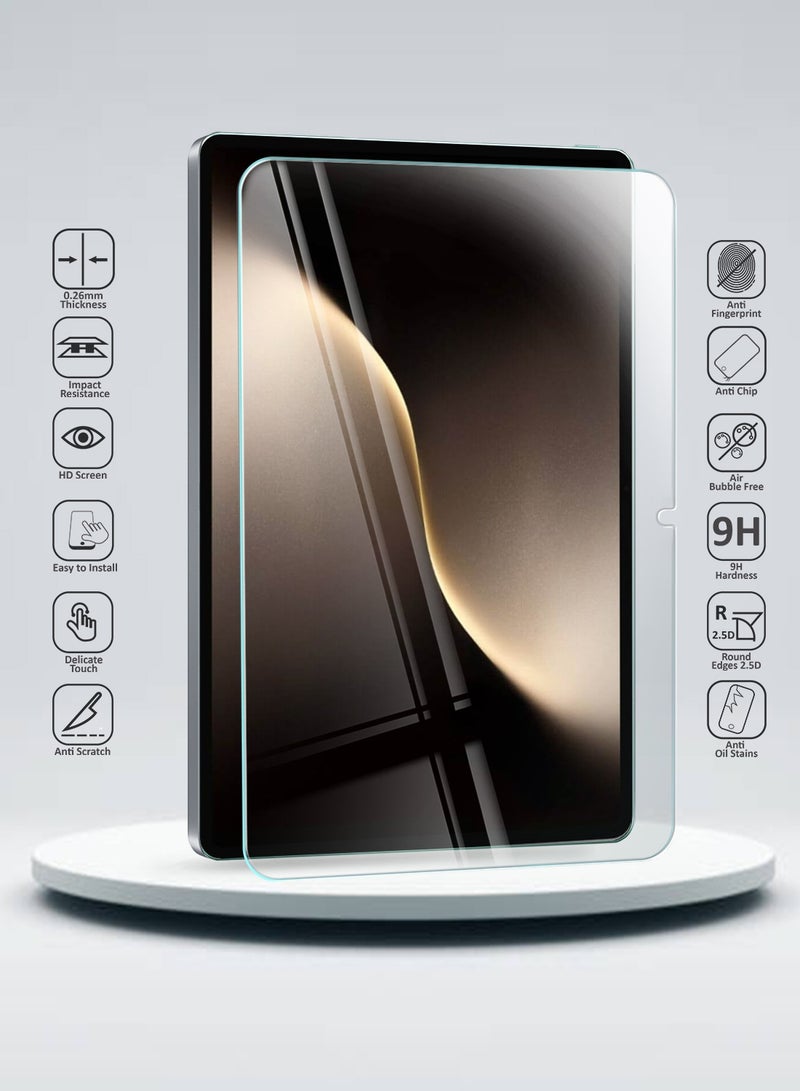 دبليو تيك هواوي هونر ماجيك باد 3 2025 (13.3 بوصة) / واقي شاشة زجاجي مقسّى كامل لجهاز اللوحي من سلسلة Honor MagicPad 3 Pro WTech Premium بحواف منحنية (TSGPCN) - شفاف - Image 2