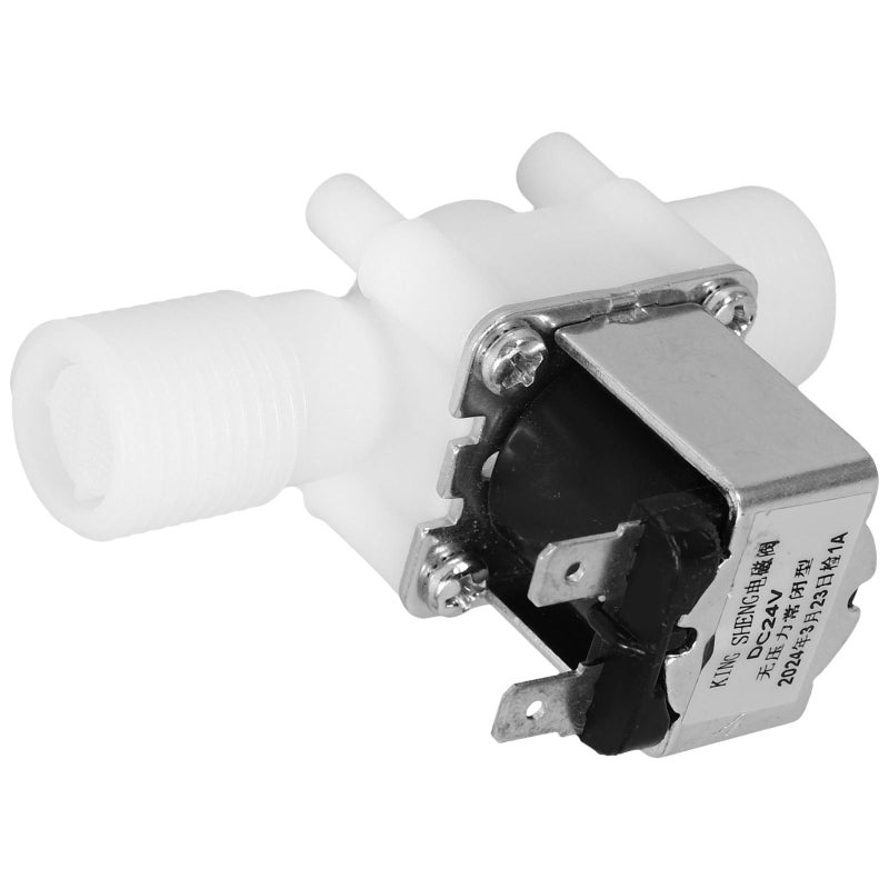 Dc24v Plastic Electric Solenoid Valve 1/2 Inch Normally Closed For Water Control Gardening - Image 2