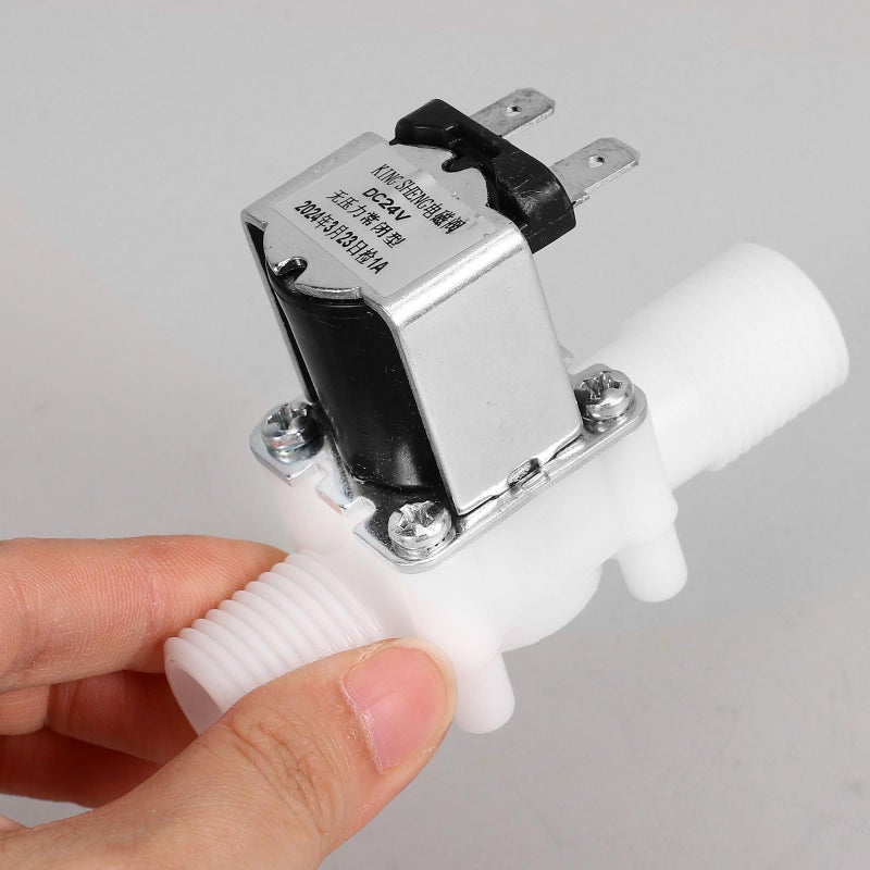 Dc24v Plastic Electric Solenoid Valve 1/2 Inch Normally Closed For Water Control Gardening - Image 4