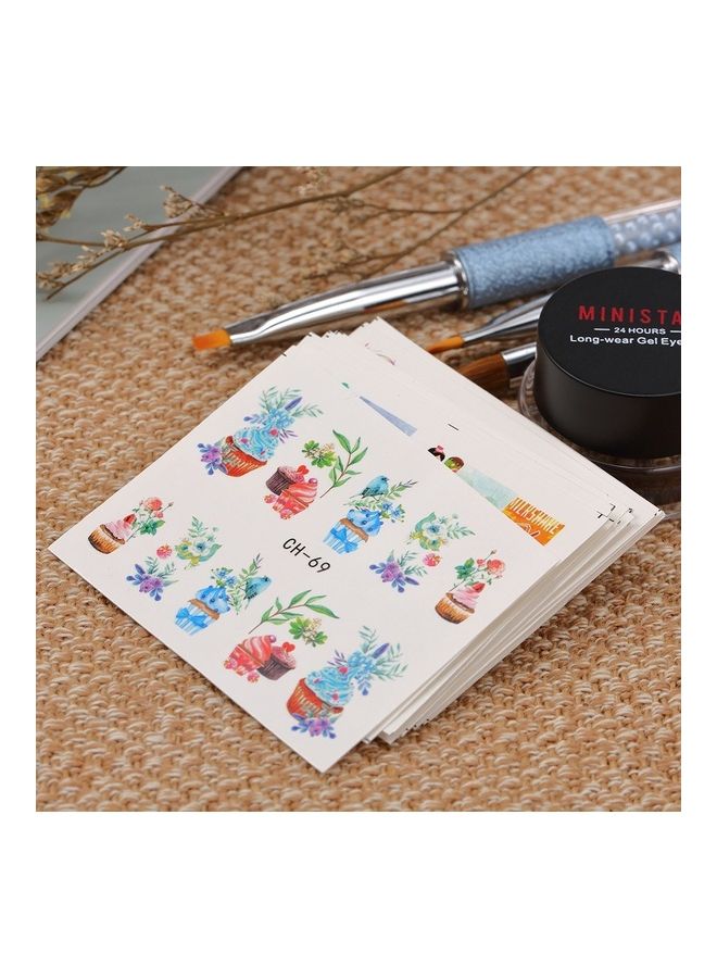 NIBEMINENT 18-Sheet Nail Sticker Set Multicolour - Image 3