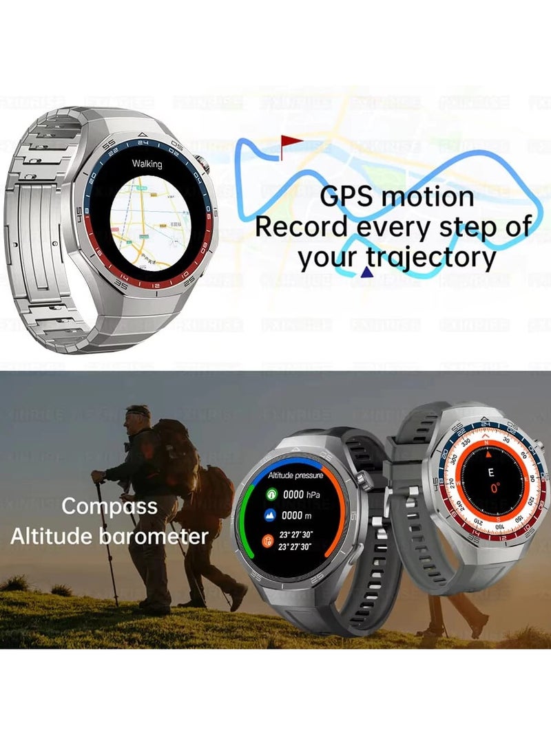 Kalobee SK 40 Smart Watch AMOLED Screen with 3 Straps and Wireless Charging Multicolour  - Image 3