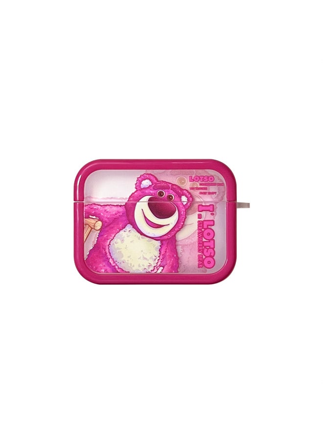 Generic - Applicable To AirPods Pro2 Earphone Cover Two-in-one Cartoon Soft Case For Apple1/2/3 Generation Wireless Bluetooth Cross-border-Color:Two-in-one Soft Shell-strawberry Bear-Model:AirPods 1/2 Generation (protective Cover) - Image 1