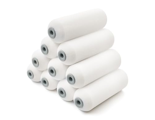 ROLLINGDOG Foam Paint Roller-4 Inch Foam Roller,Small Paint Roller Covers for Painting Walls or Furniture(Pack of 10) - Image 1