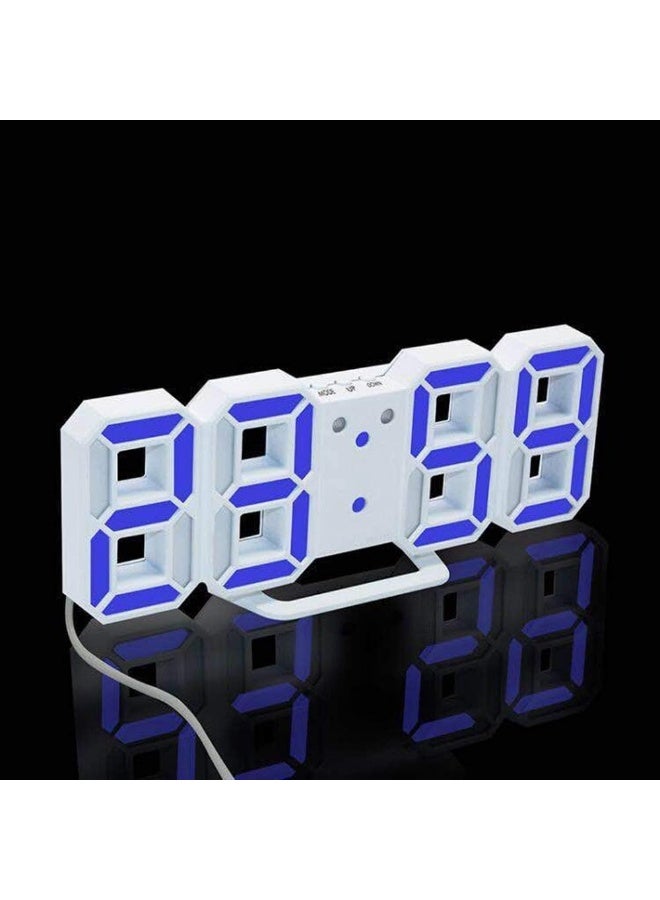 3D LED Digital Clock with Night Mode, Adjustable Electronic Table Clock (12/24-Hour Display), and Wall-Mountable Alarm Clock. - Image 1