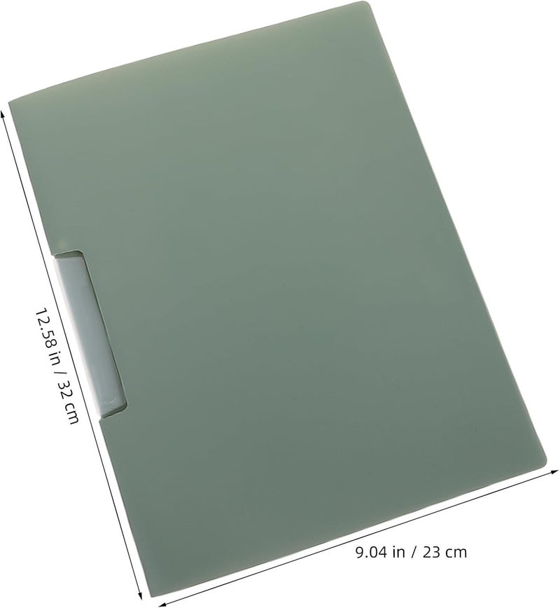 Homoyoyo Plastic Report Covers with Swing Clip Fully Enclosing A4 and Letter-Sized Papers 5pcs 50 Sheet Capacity Secure Clip File Folder Elegant Design for Offices and Work - Image 2