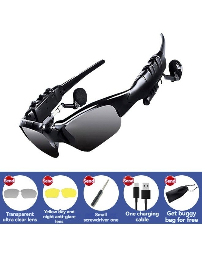 M MIAOYAN - New Bluetooth glasses for listening to music, talking, navigating, polarized wireless smart headphones, driving sunglasses, multi-function glasses - Image 1