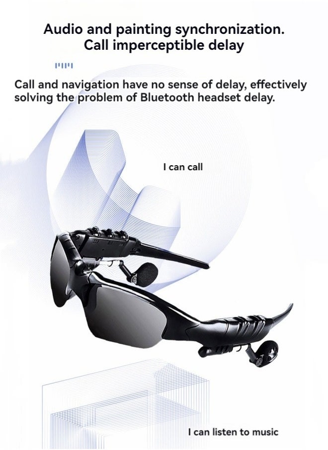 M MIAOYAN - New Bluetooth glasses for listening to music, talking, navigating, polarized wireless smart headphones, driving sunglasses, multi-function glasses - Image 1