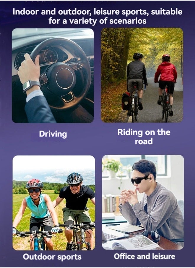 M MIAOYAN - New Bluetooth glasses for listening to music, talking, navigating, polarized wireless smart headphones, driving sunglasses, multi-function glasses - Image 1