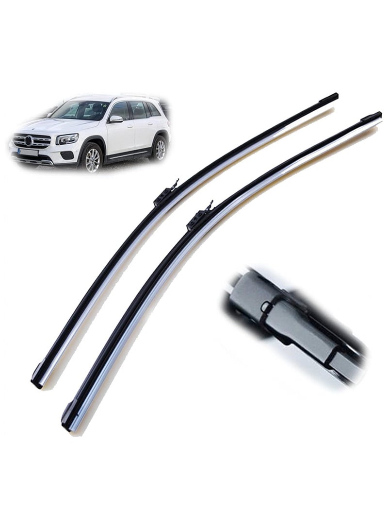 شفرات ممسحة الزجاج الامامي للزجاج الامامي للسيارة من الشافعي لسيارة مرسيدس- بنز جي ال بي 180 200 220 35 2019-2023 - Image 1