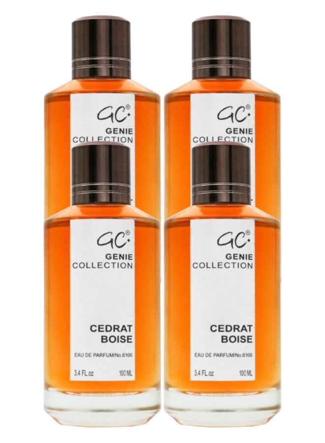 Genie Collection 4 Pieces Genie Collection Cedrat Boise Number 0101606 Perfume 100ML - Image 1