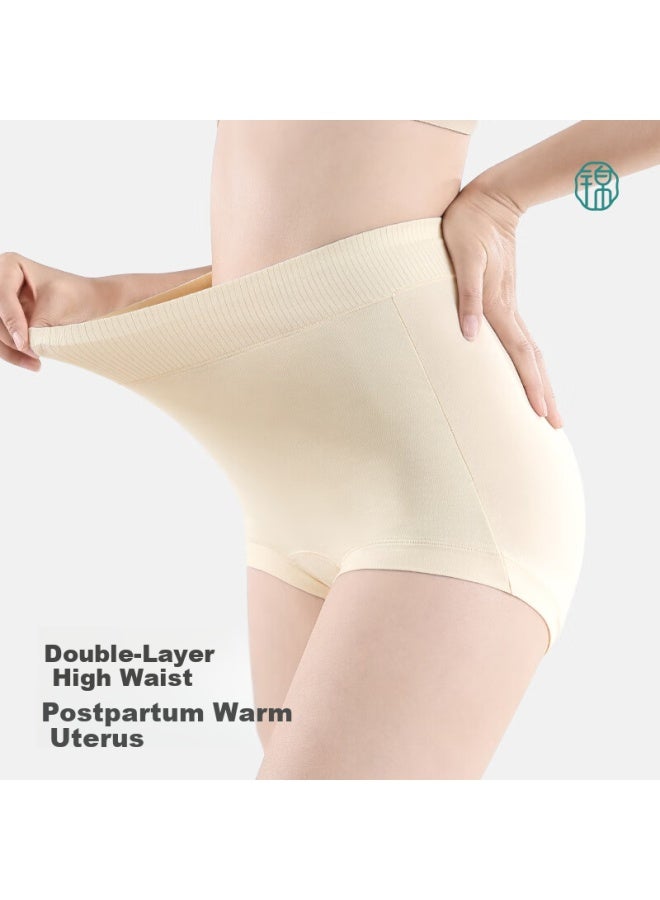 Jindu Postpartum High Waist Cotton Underwear For C-section Scar Protection - Image 3