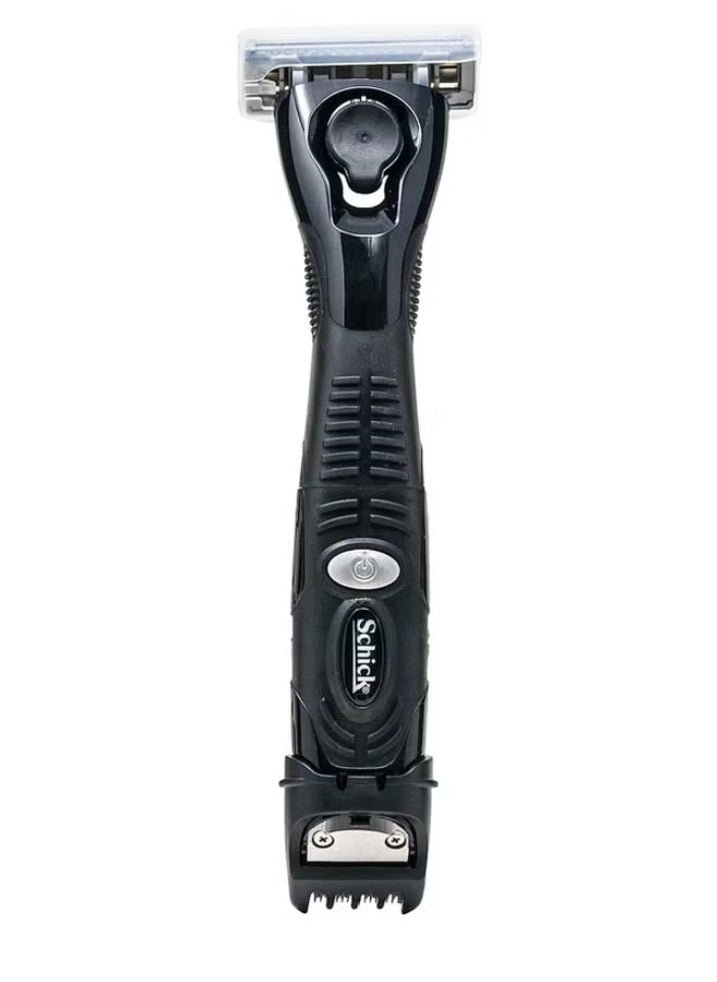 schick Quattro Titanium Freestyle 4 Blade Hair Trimmer Kit For Men - 1 Razor 