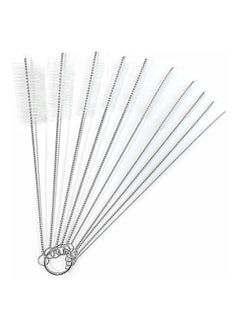 Generic Baby Bottle and Straws Cleaner Brush Set 10 Pcs Different Sizes With Keyring  - Image 1