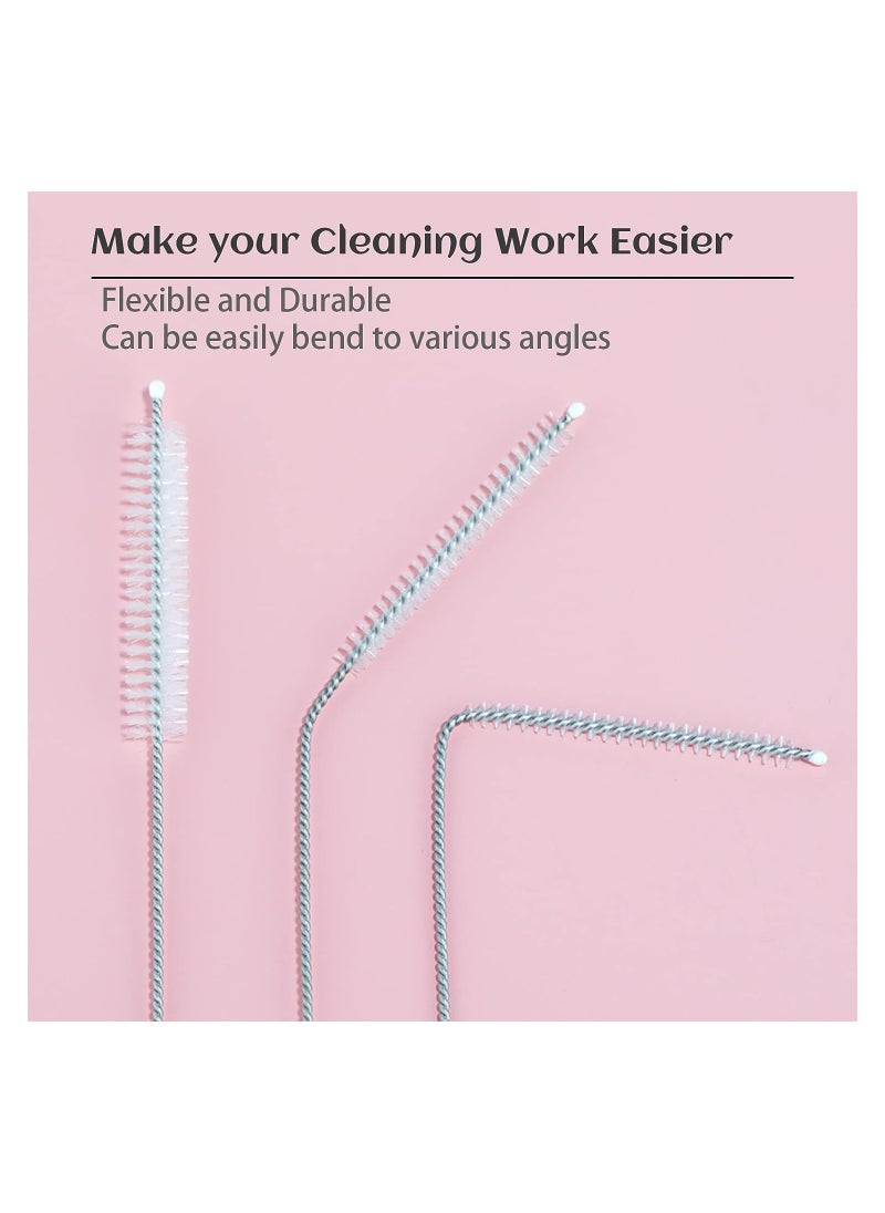 Generic - Baby Bottle and Straws Cleaner Brush Set 10 Pcs Different Sizes With Keyring - Image 1