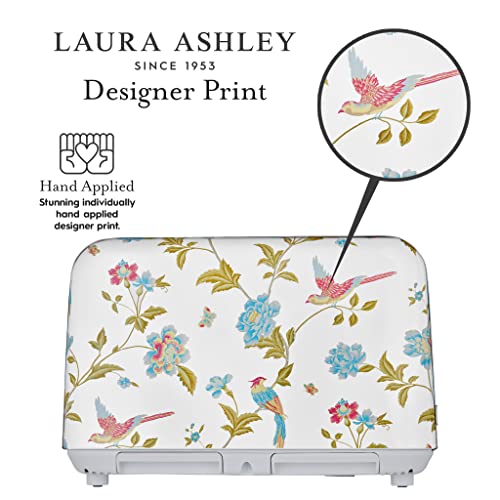 LAURA ASHLEY VQ Laura Ashley Elveden White Stainless Steel 4 Slice Toaster | Multi-Functional Bagels & Bread Toaster 4 Slice with Adjustable Heating & Defrost Mode | Featuring 4 Wide Slots, Croissant Warming Rack - Image 4