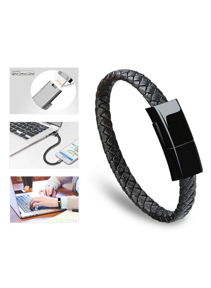 tenplus Lightning Cable & Wristband - Flexible and durable leather for charging and data transfer; Distinctive modern design - Image 4