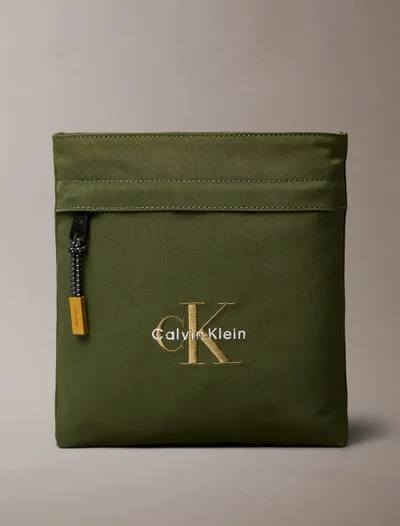 CALVIN KLEIN Nylon Monogram Logo Flatpack