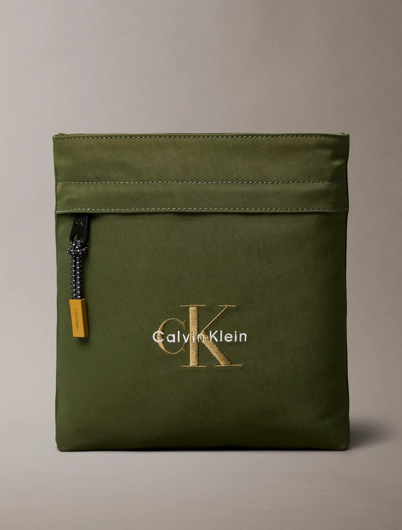 CALVIN KLEIN Nylon Monogram Logo Flatpack