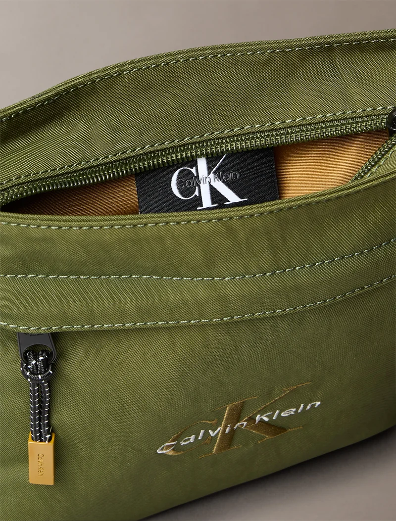 CALVIN KLEIN Nylon Monogram Logo Flatpack