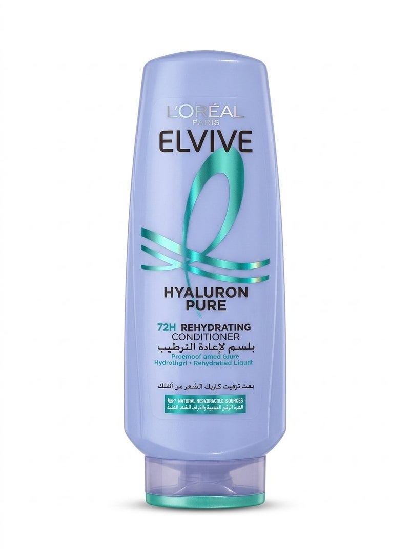 L'OREAL PARIS Elvive Hyaluron Pure Rehydrating Conditioner for Oily Hair 360ml - Image 1