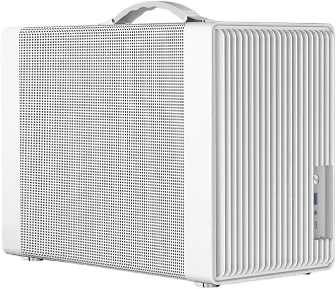 Compatible for ITX Mini PC Case, Glass Side Panel Supports ATX SFX Power Supply with Type-C Interface(Black U3) - Image 3