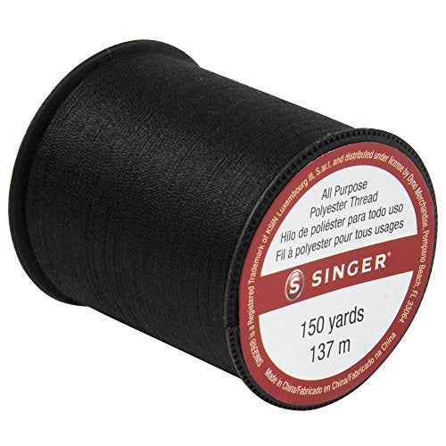 Singer 60110All Purpose Polyester Thread, 150 Yards, Black - Image 3
