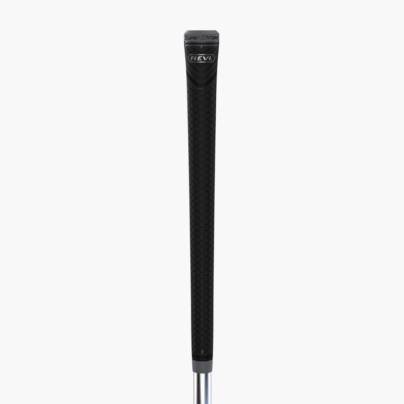 Super Stroke SuperStroke REVL Player Midsize Golf Club Grips, .60 Round, All-weather Control and Long-lasting Performance in a Durable, High-traction Design, Black/Grey - Image 3