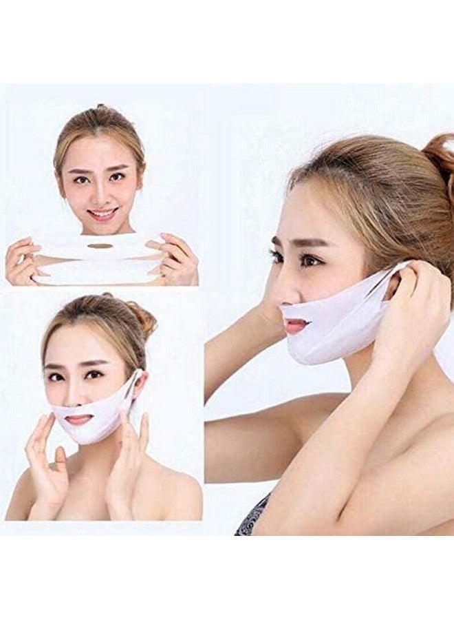Piercell ENTERPRISE Double Chin Reducer Women V Line Lifting Face Mask Facial Slimming Bandage Mask, Cheek Chin Neck Slimming Thin Belt Jawline Shaper, Face Slimming Strap,1 Count - Image 4