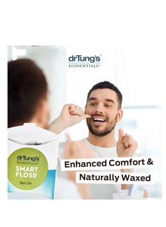 drTung's DrTung's Smart Floss - Natural Floss, PTFE & PFAS Free Floss, Gentle on Gums, Expands & Stretches, BPA Free Floss - Natural Dental Floss Cardamom Flavor (Pack of 3)  - Image 5