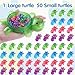 Anboor 50PCS Luminous Mini Resin Turtle with 1 Pc Jumbo Resin Turtles Miniature Tiny Turtles Glow in The Dark for Garden Dollhouse Micro Landscaping - Image 4