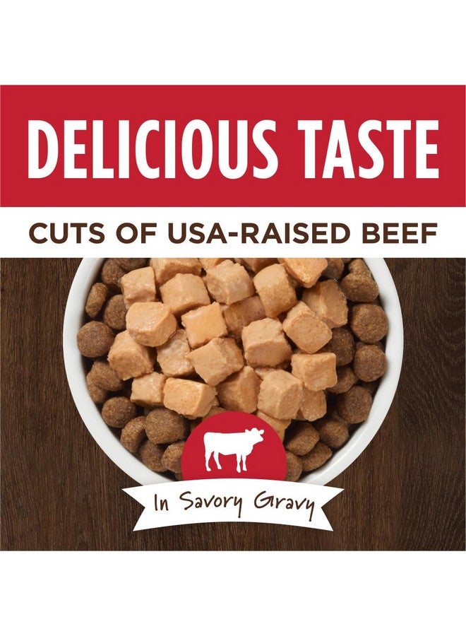 غريزة طعام الكلاب الرطب الطبيعي "إنستينكت هيلثي كرافينغز"، خالي من الحبوب - لحم بقري حقيقي، 3 أونصات (عبوة من 24 كيسًا) - Image 1