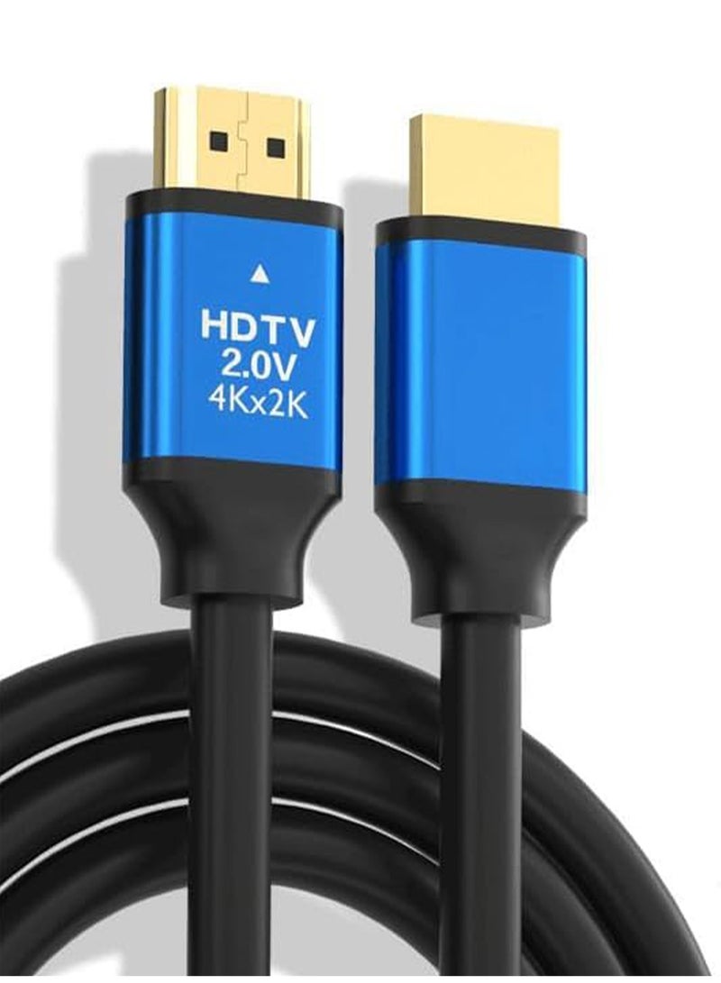 ابلس كابل HDMI 2.0 طراز AB-304K بطول 10 أمتار – يدعم دقة 4K Ultra HD (4K×2K) وسرعة نقل عالية، خاضع لاختبارات الجودة بنسبة 100%، ومصمم بميزات حماية ضد الاهتزاز والقطع، مع ضمان نقل إشارة مستقر لأجهزة التلفاز والحواسيب ومنصات الألعاب. - Image 1