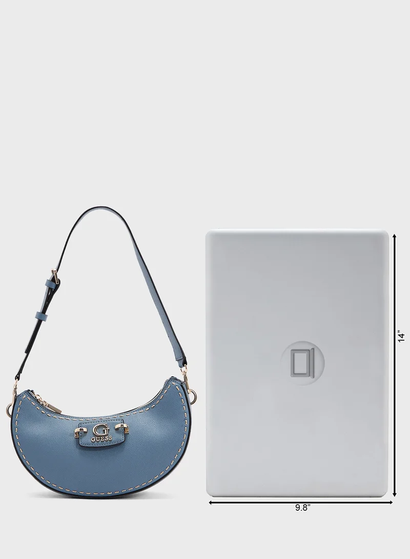GUESS Nastra Top Zip Shoulder Bag
