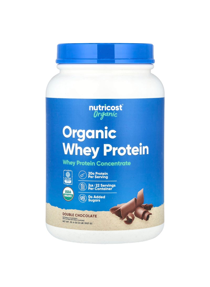 Nutricost Organic Whey Protein, Double Chocolate, 2 lb (907 g)